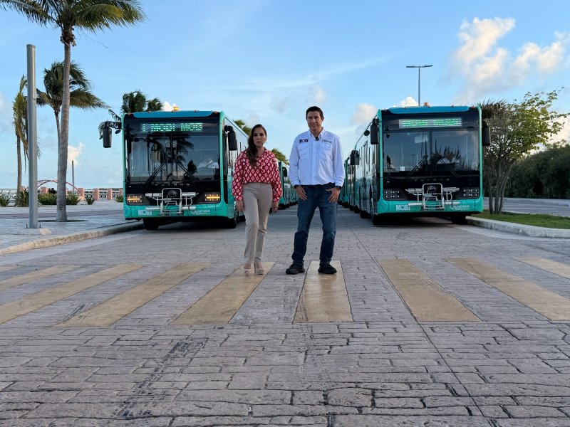 Mara Lezama anuncia la Ruta 17, primera ruta urbana de MOBI en Cancún