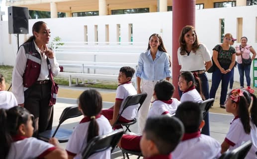 Nuevo domo en primaria Melchor Ocampo de Cancún