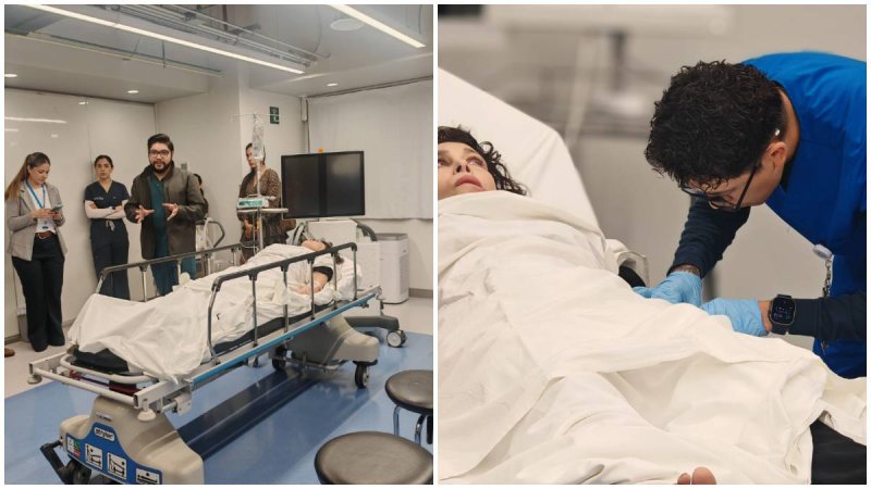 Simulación muestra cómo médicos salvan vida tras infarto cerebral