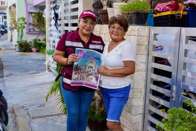 Suemi González visita Salina Grande y se reúne con militantes de Morena